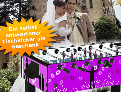 Gestalte einen Kicker als Hochzeitsgeschenk